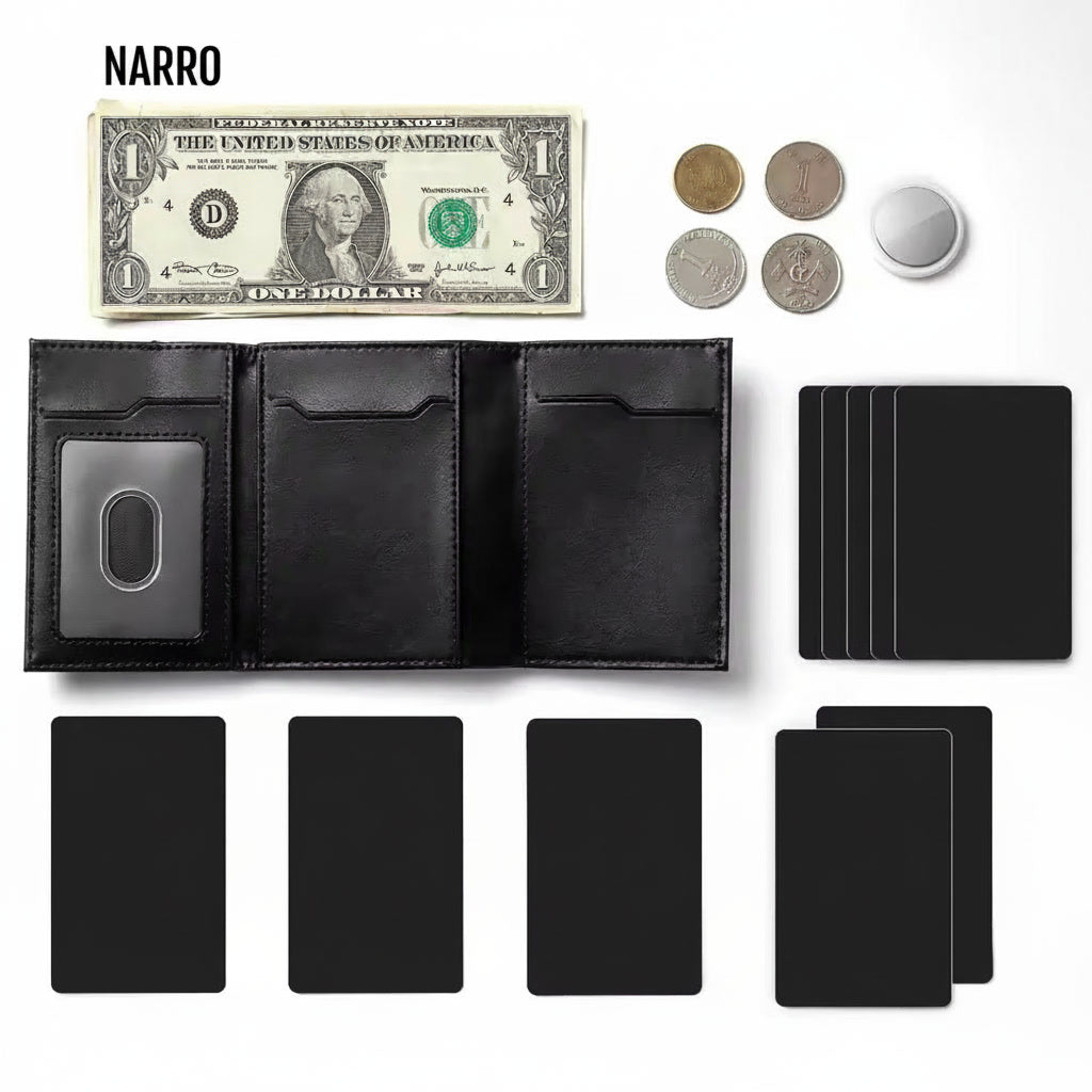 Narro - Portefeuille compact anti-RFID